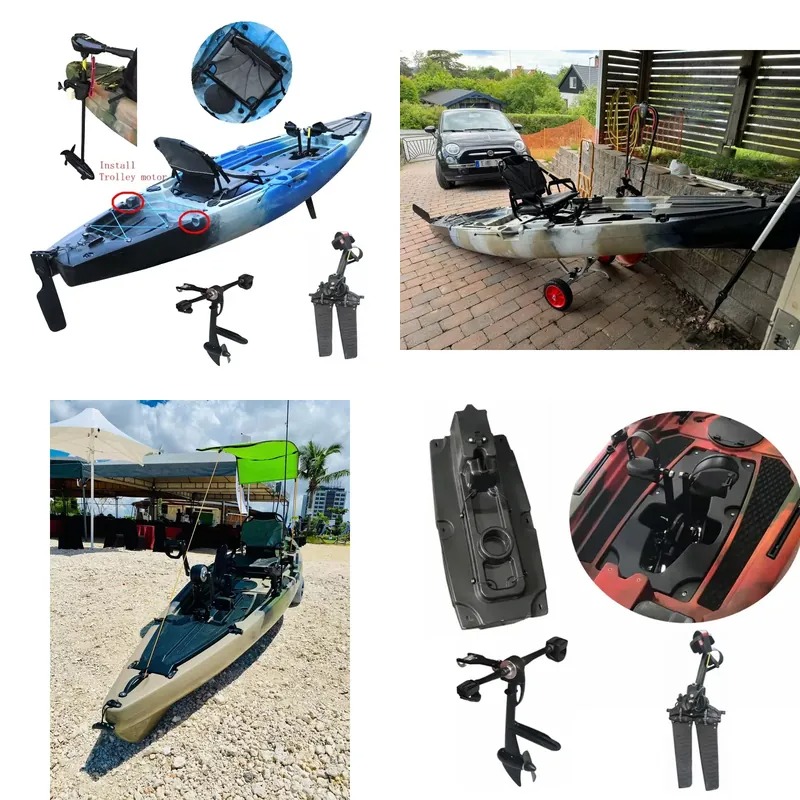 Fishing Kayak Sit On Top - Moteur électrique à pédale unique pour